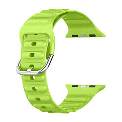 Avizar Bracelet pour Apple Watch 41mm / 40mm / 38 mm Silicone Ajustable Vert citron