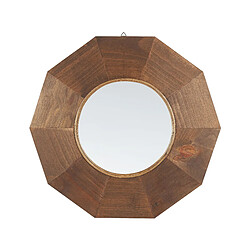 Beliani Miroir ASEM 60 cm Marron