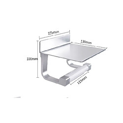 Universal Porte-papiers en aluminium, portables, accessoires de salle de bains, distributeurs de rouleaux de tissu | Porte-papiers (argent) pas cher