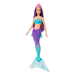 Mattel Barbie Dreamtopia Poupée Barbie Sirène Cheveux Violets