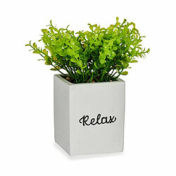 Ibergarden Plante décorative Volets Petit Plastique Ciment 13 x 18 x 13 cm (6 Unités)