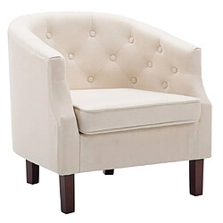 Maison Chic Fauteuil Relax pour salon | Fauteuil Beige Tissu -GKD22188