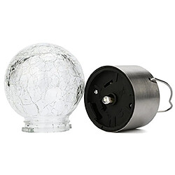 Avis Wewoo LED Avec panneau solaire Couleur RVB Suspension extérieure Lumineuse Lampe de boule regard en cristal brillant