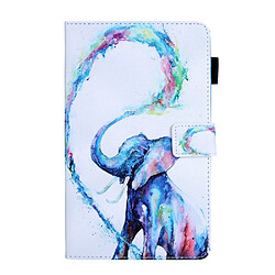 Etui en PU Animal Series éléphant pour votre Samsung Galaxy Tab A 8.0 (2017) T380/T385