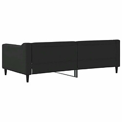 Maison Chic Lit de jour, Lit de repos pour Salon Chambre,Canapé-lit,Lit d'invité noir 90x190 cm tissu -MN28382 pas cher