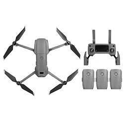 Wewoo Kit d'autocollants en PVC 3D tout-surround imperméables en fibre de carbone Sunnylife pour quadricoptère Drone Zoom Pro DJI