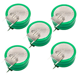 vhbw 5x NiMH pile bouton de remplacement pour type 2/V250H 3 épingles 250mAh 2,4V convient pour les batteries de modélisme etc.