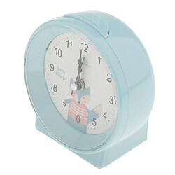 Acheter Mignon Simple Réveil Enfants Horloge De Chevet Pour Chambre D'enfants Bleu 10x10.5cm