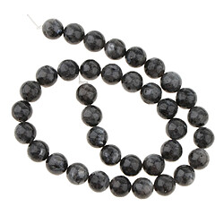 bricolage larvikite labradorite pierre noire labradorite ronde perles en vrac 10mm