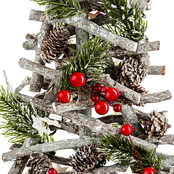 Feeric Lights And Christmas Sapin de Noël avec pieds en branches - 23 x 60 cm - Vert