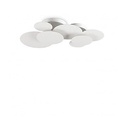 Ideal Lux Plafonnier Cloud Métal blanc 1 ampoule 13cm