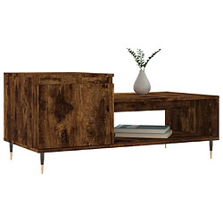 Avis Maison Chic Table basse,Table Console Table d'appoint, Table pour salon Chêne fumé 100x50x45 cm Bois d'ingénierie -MN73772