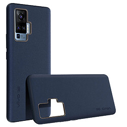 Avizar Coque Vivo X51 5G Original Cuir Véritable Intérieur Soft-touch Vivo Bleu Nuit