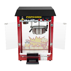 Helloshop26 Machine à popcorn noire professionnelle 1 600 watts 3614066