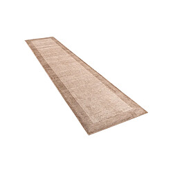 Vidal Tapis de couloir en laine 394x84 brun Darya