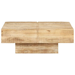 Maison Chic Table basse,Table Console Table d'appoint, Table pour salon 80x80x28 cm Bois de manguier massif -MN85627