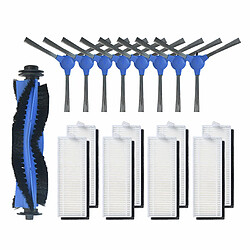 4paires Brosses latérales+10pcs filtres+1pc brosse à rouleau pour Conga Robot 1090 Aspirateur