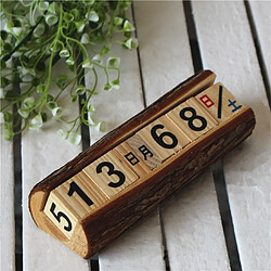 Wewoo 2 PCS Creative Cubes en bois Perpetual Calendar Desk décorations, taille: 12 * 5.5 * 4.5 cm