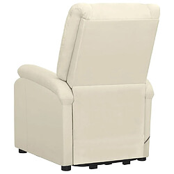 Avis vidaXL Fauteuil Crème Tissu