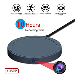 Totalcadeau Chargeur induction factice avec caméra espion vision nocturne 1080P