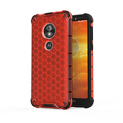 Wewoo Coque Souple Pour Motorola Moto E5 Play Go affaire antichoc nid d'abeille PC + TPU Rouge