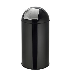 Poubelle à poussoir / Poubelle automatique PUSH 50L satin noir hjh OFFICE