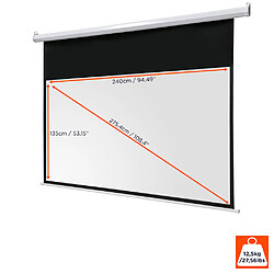 Écran de projection celexon motorisé basic 240 x 135 cm