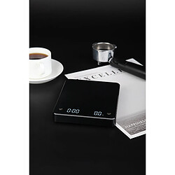 INF Balance à café rechargeable avec minuterie 3 kg / 0,1 g Black pas cher