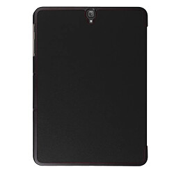 Avis Wewoo Housse Étui noir pour Samsung Galaxy Tab S3 9.7 pouces T820 / T825 Custer texture horizontale en cuir flip avec 3-pliage titulaire