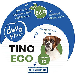 EUROPET BERNINA Panier ergonomique Sleeper Tino 90 ECO Duvo+ en plastique - Noir - Pour chien