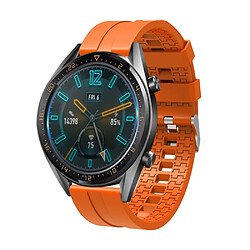 Bracelet en silicone 22mm orange pour votre Huawei Watch GT