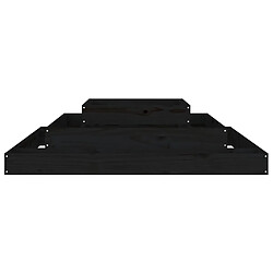 Acheter vidaXL Jardinière Noir 110x110x27 cm Bois massif de pin