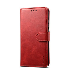 Wewoo Coque Pour Galaxy S9 GUSSIM Business Style Étui en cuir à rabat horizontal avec support et fentes cartes et portefeuille rouge