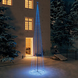 vidaXL Sapin de Noël cône 752 LED bleues Décoration 160x500 cm