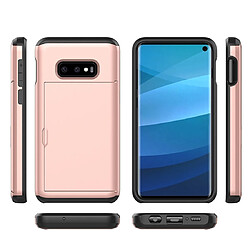 Acheter Wewoo Coque Renforcée Housse de protection blindée antichoc pour Galaxy S10e avec fente carte vert armée