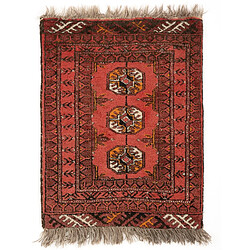 Vidal Tapis de laine 72x57 orange Afghan