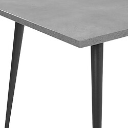 Beliani Table de salle à manger effet béton gris 120 x 80 cm SANTIAGO pas cher