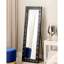 Beliani Miroir sur pied ANSOUIS Cuir PU 150 cm Noir