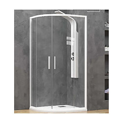 Karag Parois de douche ¼ de cercle EFE 200 BIANCO H. 190 cm