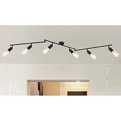 Globo Lighting Spot plafonnier design métal Martha - 6 Ampoules - Noir