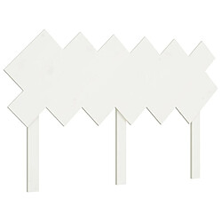 vidaXL Tête de lit Blanc 132x3x81 cm Bois massif de pin