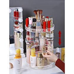 Acheter Universal Organiseur de composition Boîte de rangement de cosmétiques 360 degrés Rotation transparente Mode Rotation multifonctionnelle Acrylique amovible | Organisateur de maquillage