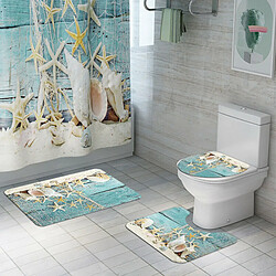 Avis Universal 3pcs/set de tapis de salle de bains antidérapant set de couvercle de toilette couvercle de base tapis de salle de bains