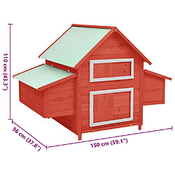 vidaXL Poulailler pas cher