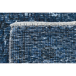 Avis Vidal Tapis de laine 246x155 Bleu Ultra Vintage