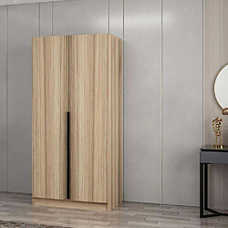 Avis Hanah Home Armoire en aggloméré effet chêne Kale.