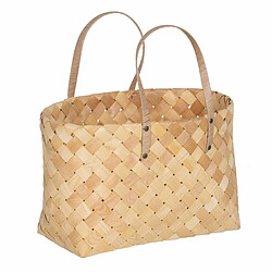 BigBuy Home Set de basket Naturel Bois 50 x 22 x 28 cm (2 Unités)