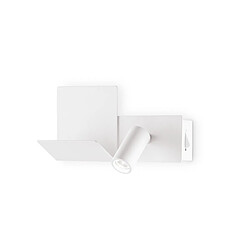 Ideal Lux Liseuse LED blanche, interrupteur intégré, 3000K, non dimmable