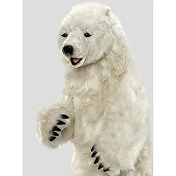 Hansa Peluche Geante Ours Polaire Dresse 100cmH 50cmL