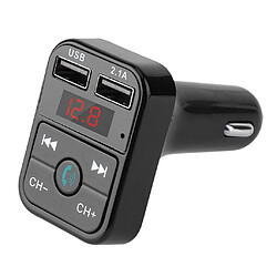 Acheter Prise en charge du transmetteur sans fil Bluetooth CarFM TF Card Dual USB Charger Black